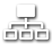 An icon of stacked boxes representing converged infrastrucuture.